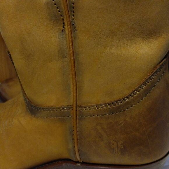 Frye Boots Billy Short Cognac Cowgirl Boots Women's Size 6 - Picture 11 of 14